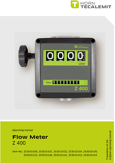 PCL Z 400 Flow Meter