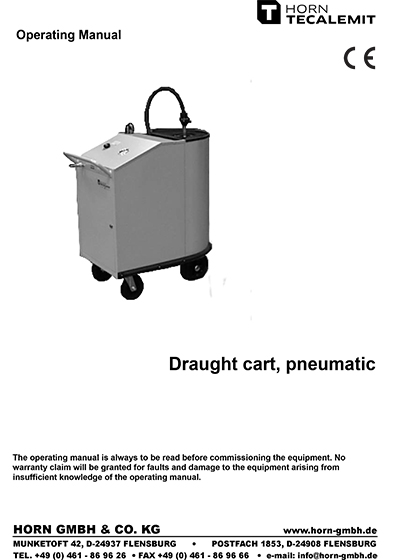 PCL Pneumatic Draught Cart Waste Oil Extraction Unit